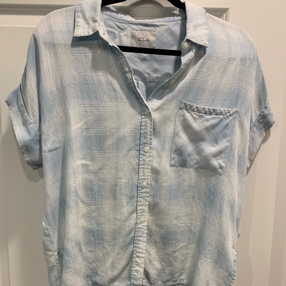 Rails short sleeve plaid shirt